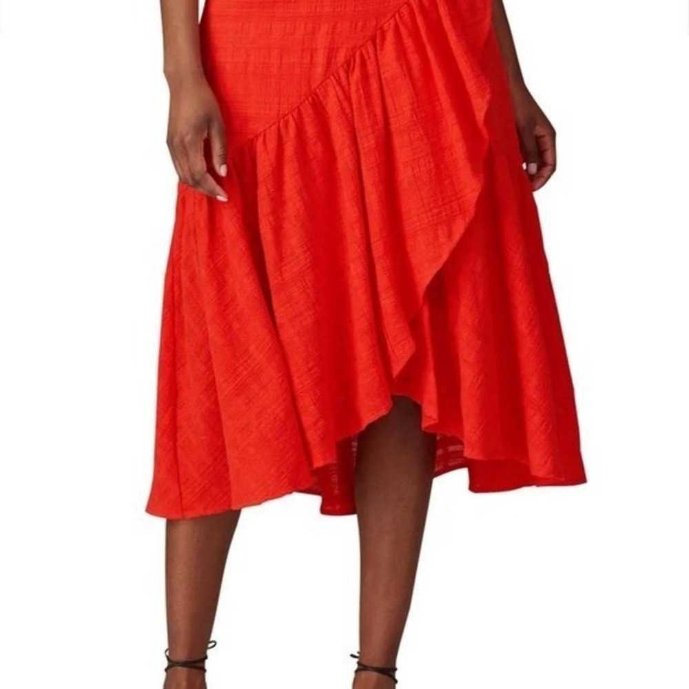 Red Ruffle Skirt Love, Whit by Whitney Port- XS- super cute Retails for $236